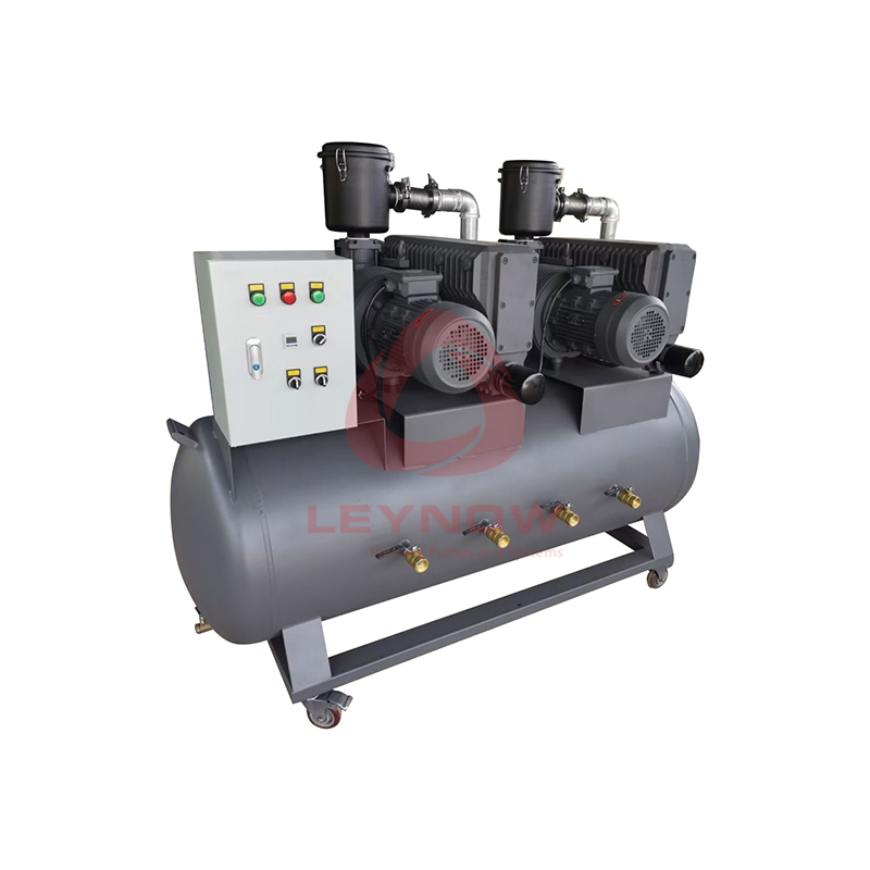 Oil rotary vane vacuum negative pressure system and unit